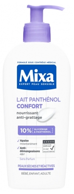 Mixa Lait Panthénol Confort Peaux Sèches et Réactives 250 ml