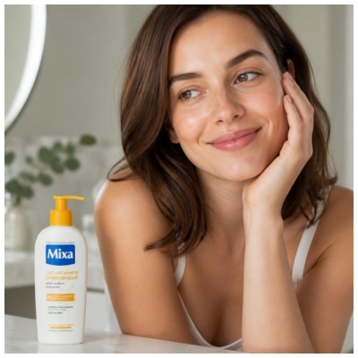 Mixa Lait Niacinamide Correction Éclat Peaux Sèches et Ternes 250 ml