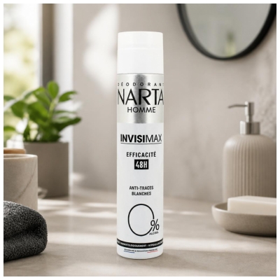 Narta Homme Déodorant Invisimax 48H en Spray 200 ML