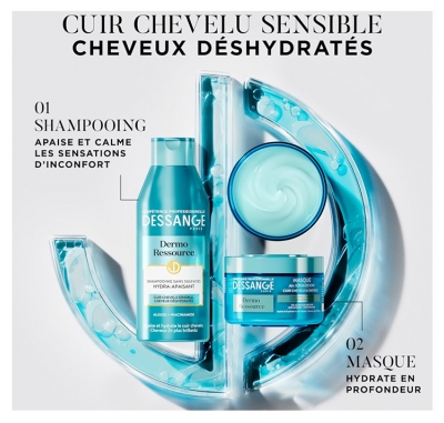 Dessange Dermo Ressource Shampooing Sans Sulfates Hydra-Apaisant Algues + Niacinamide 250 ml