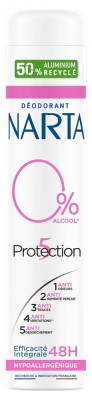 Narta Protection 5 Déodorant Hypoallergénique 48H en Spray 200 ML