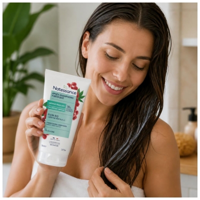 Natessance Après-Shampooing Démêlant Fortifiant - Ricin & Kératine Végétale