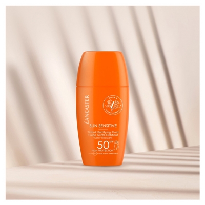 Lancaster Sun Sensitive Luminous Tan Fluide Teinté et Matifiant SPF 50 30 ML