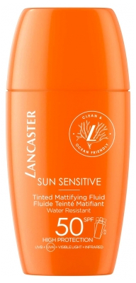Lancaster Sun Sensitive Luminous Tan Fluide Teinté et Matifiant SPF 50 30 ML
