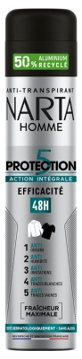 Narta Homme Anti-Transpirant Protection 5 48H en Spray 200 ML
