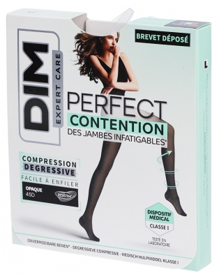 DIM Expert Care Perfect Collant de Contention Noir Opaque 45D 1 Paire