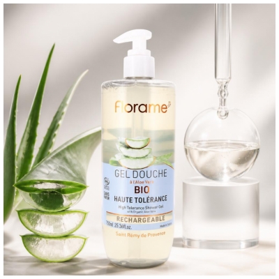 Florame Gel Douche Aloe Vera Rechargeable Biologique 750 ML