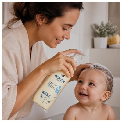 Biolane Expert Shampoing Doux Nettoie et Démêle au Lin 350 ml