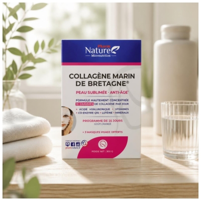 Pharm Nature Collagène Marin de Bretagne Peau Sublimée Anti-Âge - 300 g