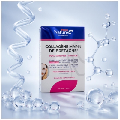 Pharm Nature Collagène Marin de Bretagne Peau Sublimée Anti-Âge - 300 g