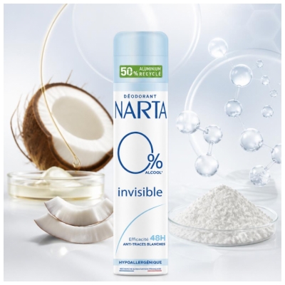 Narta Déodorant Invisible 48H en Spray 200 ML