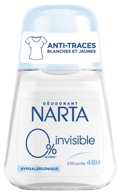 Narta Déodorant Invisible Hypoallergénique 48 Heures 50 ML