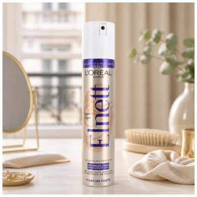 L'Oréal Paris Elnett Laque Micro-Diffusion Fixation Forte Anti-Reflets Jaunes 200 ml