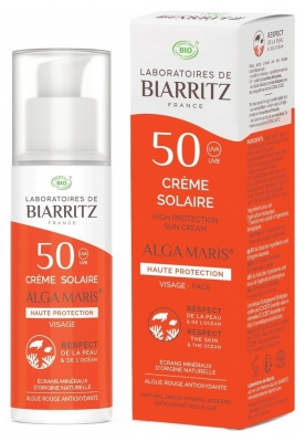 Laboratoires de Biarritz Crème Solaire Visage Spf50 50 ml