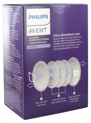 Avent Scf254/24 Coussinets Jetables J&n