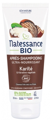 Natessance Après-Shampooing Ultra-Nourrissant Karité Bio 200 ml