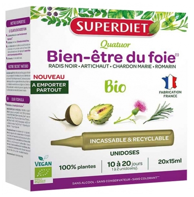 Superdiet Quatuor Digestion Bio - 20 Unidoses de 15 ml