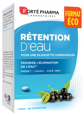 Forté Pharma Rétention d'Eau Format Éco - Élimination de L'eau - 56 Comprimés