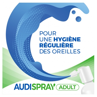 Audispray Adult Hygiène Régulière de l'Oreille - Eau de Mer Purifiée 100% Naturelle - Made in France - Spray 50 ml