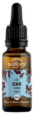 Biofloral 22 Oak Chêne Compte Gouttes Bio Demeter 20 ml Fleur de Bach