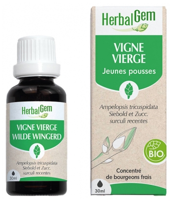 Herbalgem Vigne Vierge Bio Macérats-Mères de Gemmothérapie Concentrée 30 ml