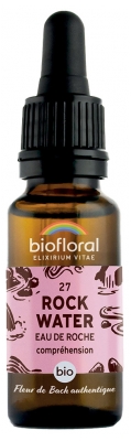 Biofloral 27 Rock Water Eau de Roche Compte Gouttes Bio 20 ml Fleur de Bach