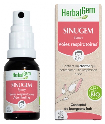 HerbalGem Sinugem Spray - Voies Respiratoires - Bio 15 ml