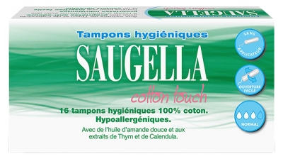 Saugella Cotton Touch Tampons Normal X16