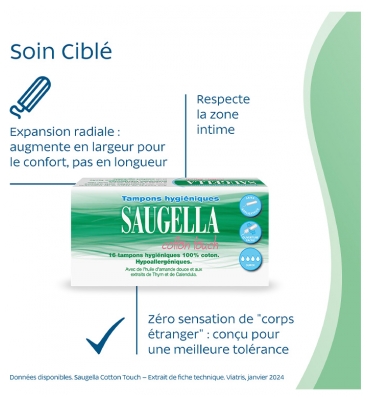 Saugella Cotton Touch Tampons Super X16