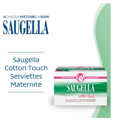 Saugella Cotton Touch Serviettes Maternité X10