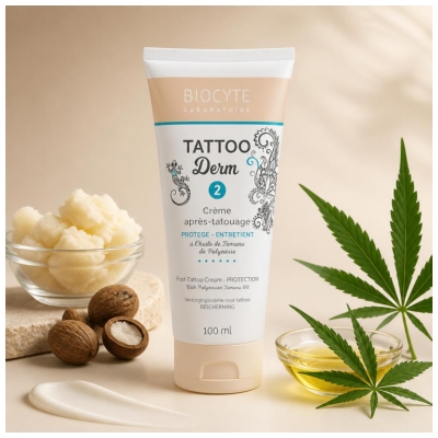 Biocyte Tatto Derm 2 Crème Après-Tatouage Protège & Entretient 100 ML