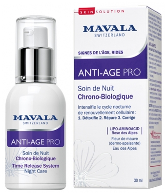 Mavala SkinSolution Anti-Age Pro Soin de Nuit Chrono-Biologique 30 ml