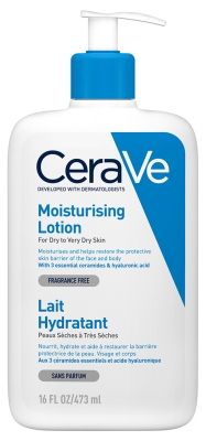 CeraVe Lait Hydratant Sans Parfum 473 ml