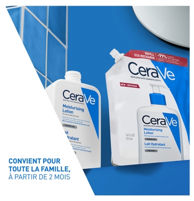 CeraVe Lait Hydratant Éco-Recharge Sans Parfum 473 ml