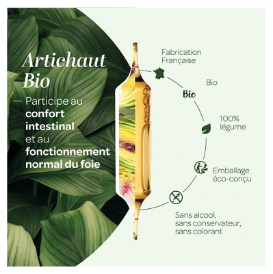 Superdiet Artichaut Bio - 20 Ampoules de 10 ml