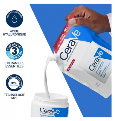CeraVe Baume Hydratant Sans Parfum Éco-Recharge 454 g