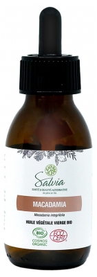 Salvia Nutrition Huile Végétale Vierge Macadamia Biologique 100 ML