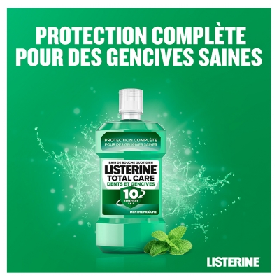 Listerine Total Cared Bain de Bouche Dents et Gencives 10 Bénéfices en 1 250 ml