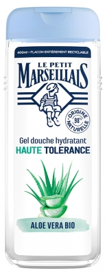 Le Petit Marseillais Gel Douche Hydratant Haute Tolérance Aloe Vera Bio Tous Types de Peaux 400 ml