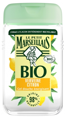 Le Petit Marseillais Gel Douche Bio Énergisant au Ph Neutre Verveine Citron 250 ml