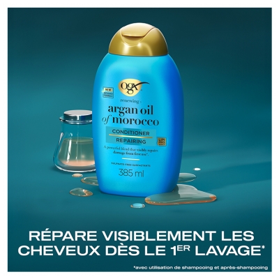 Ogx Après-Shampoing Huile Argan du Maroc Cheveux Secs et Abîmés 385 ml