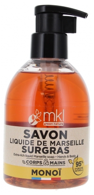 MKL Green Nature Savon Liquide de Marseille Surgras au Monoï 300 ML