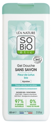 Léa Nature SO BIO étic Gel Douche Sans Savon Fleur de Lotus Biologique 650 ML