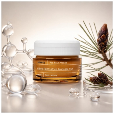 Korres Pin Noir Primus Crème Rénovatrice Jeunesse de Nuit 40 ML