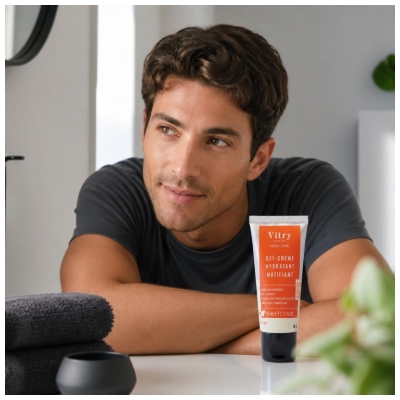 Vitry Men Care Gel-Crème Hydratant et Matifiant 50 ML