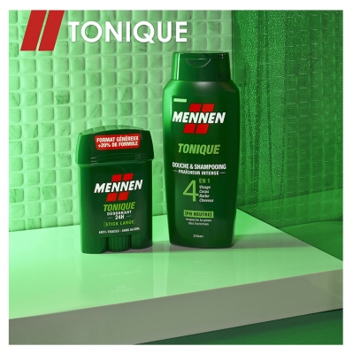 Mennen Déodorant Tonique 24H Anti-Traces Stick Large 60 ml