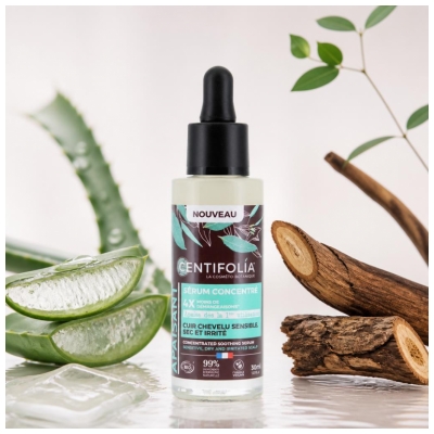 Centifolia Sérum Concentré Apaisant Cuir Chevelu Sensible Sec et Irrité Biologique 30 ML