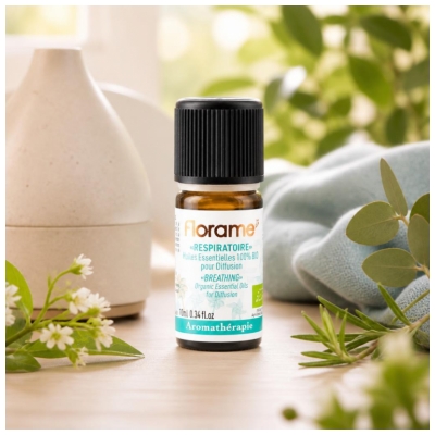 Florame Respiratoire Huiles Essentielles pour Diffusion Biologique 10 ML