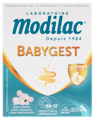 Modilac Babygest Dès le Naissance 20 Sticks