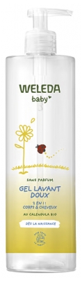 Weleda Baby Gel Lavant Doux au Calendula Corps et Cheveux Sans Parfum 400 ml